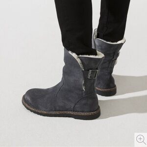 Birkenstock Uppsala Shearling Suede Leather boots women size 36